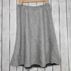 Flax Gray Linen Skirt